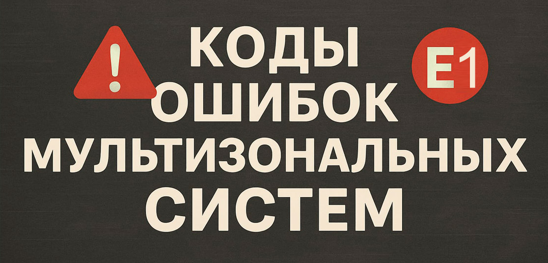Коды ошибок мультизональных систем и что они значат Коды ошибок мультизональных систем и что они значат