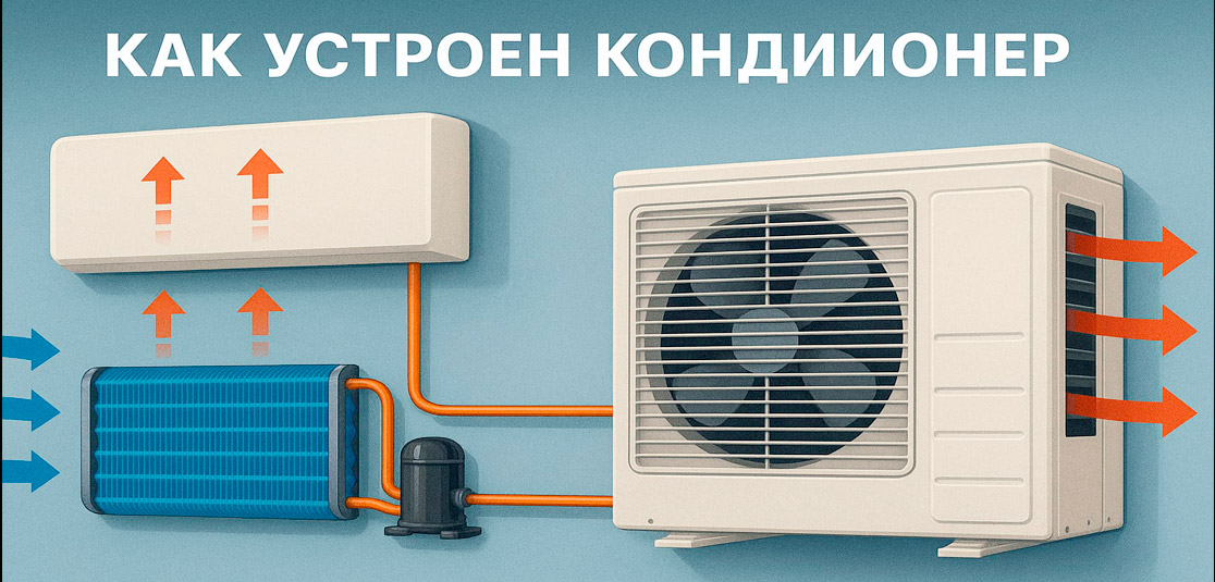 Как работает настенный кондиционер