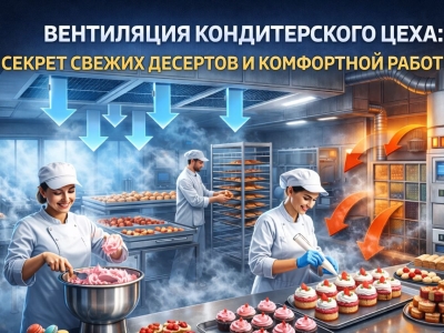 Вентиляция кондитерского цеха: секрет свежих десертов и комфортной работы