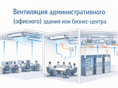 Вентиляция административного (офисного) здания или бизнес-центра