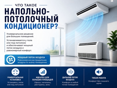 Что такое напольно-потолочный кондиционер