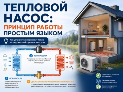 Тепловой насос: принцип работы простым языком