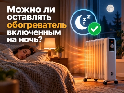 Можно ли оставлять обогреватель включенным на ночь