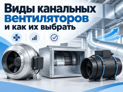Виды канальных вентиляторов и как их выбрать