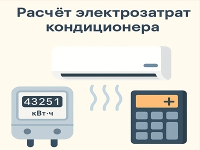 Кондиционер: расчёт интенсивности охлаждения воздуха