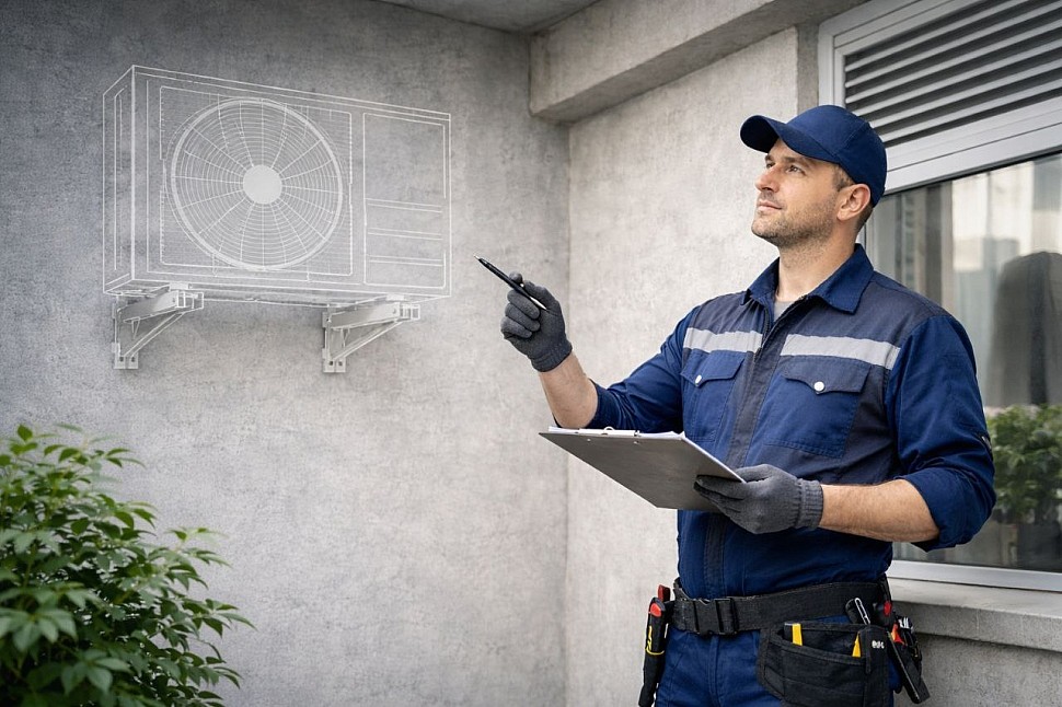 Где разместить наружный блок?