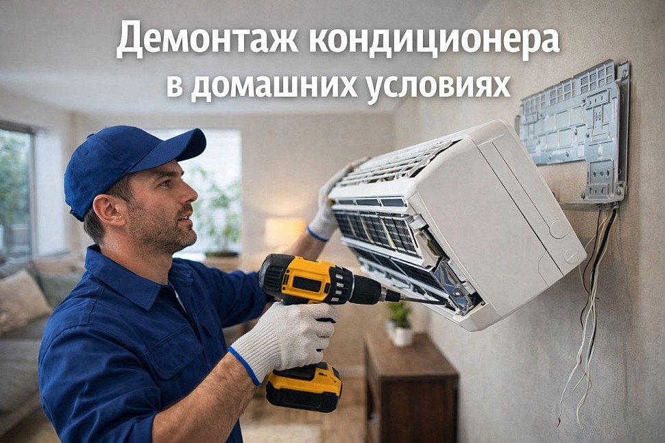 Демонтаж кондиционера в домашних условиях Демонтаж кондиционера в домашних условиях