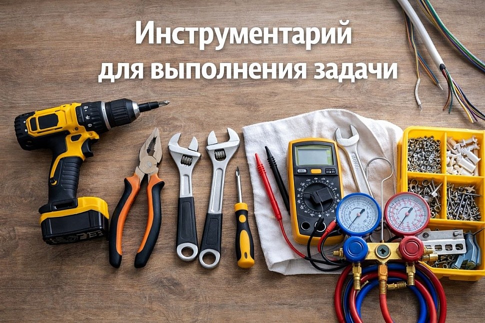 Инструментарий для выполнения задачи Инструментарий для выполнения задачи