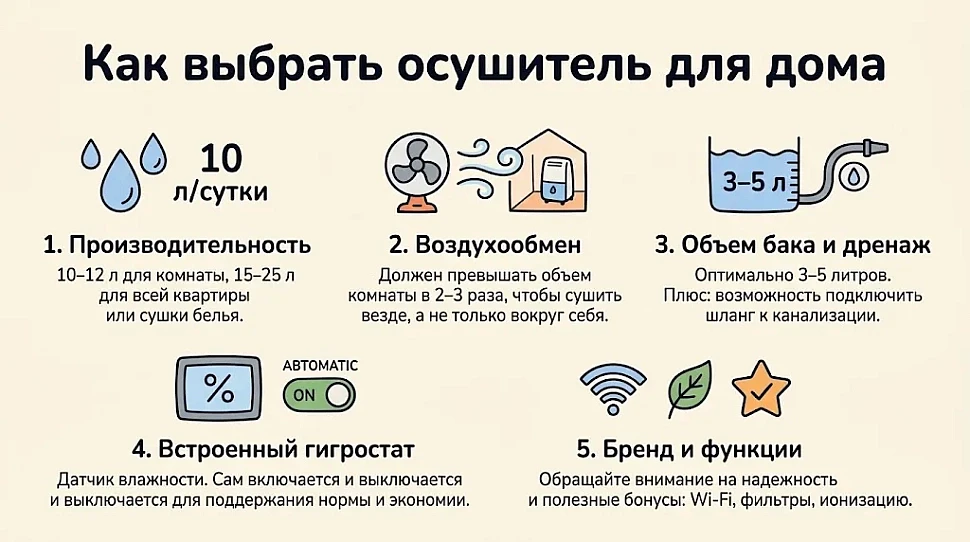 Как выбрать осушитель для дома