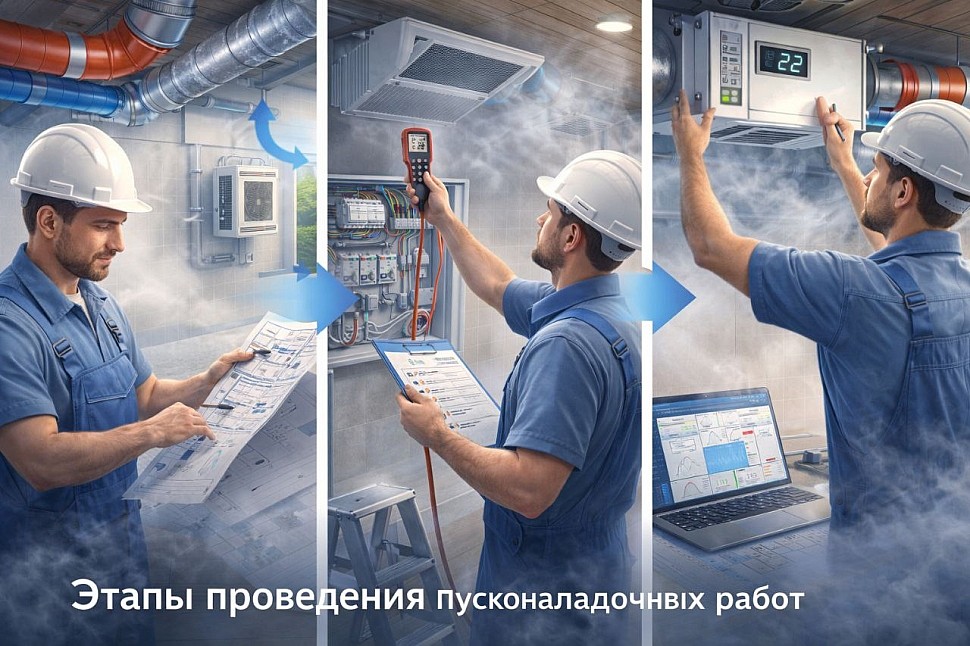 Этапы проведения пусконаладочных работ