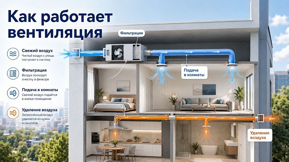 Как работает вентиляция. Как устроена вентиляция