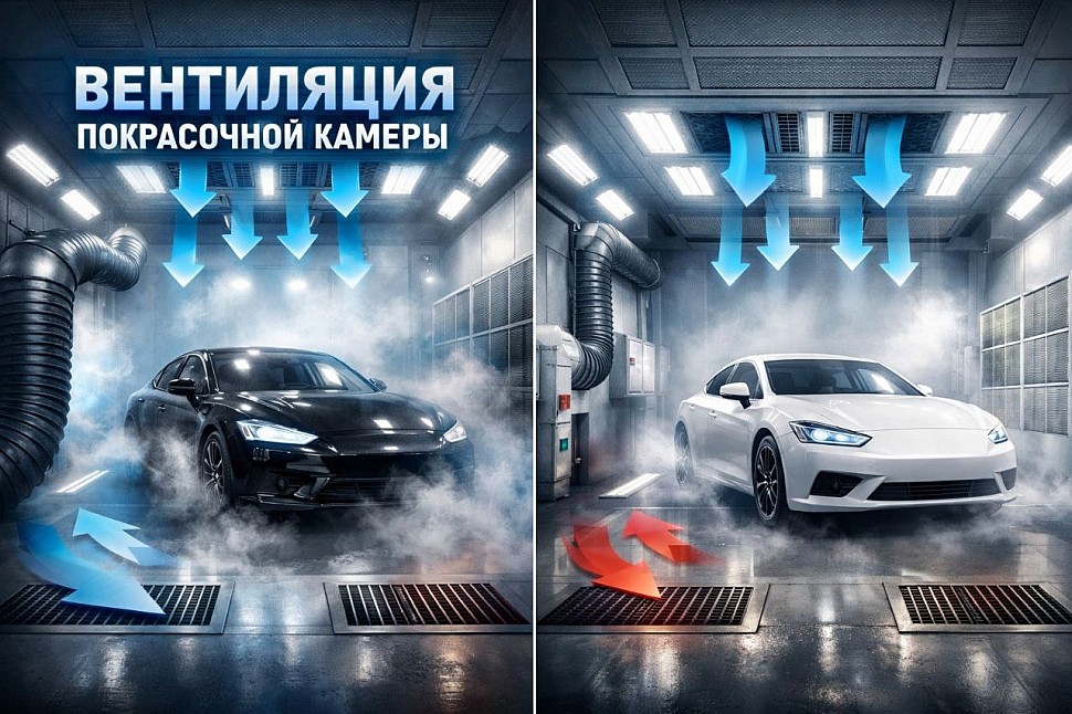 Вентиляция покрасочной камеры
