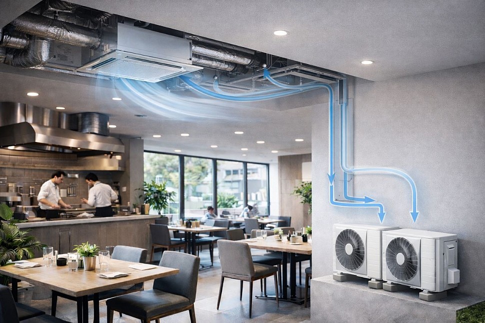 Канальные сплит-системы и системы VRF