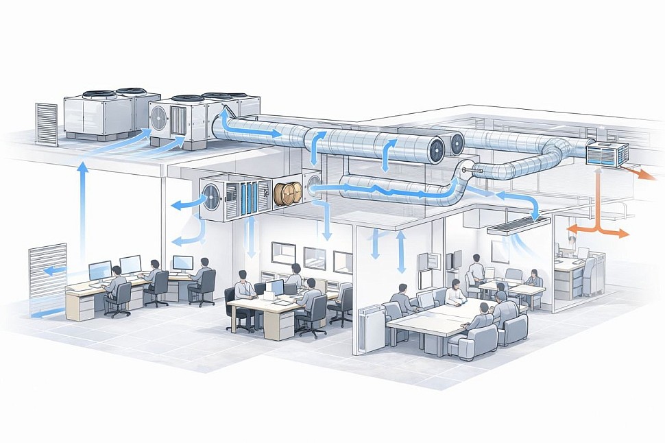 Особенности для разных зон офисного центра Особенности для разных зон офисного центра