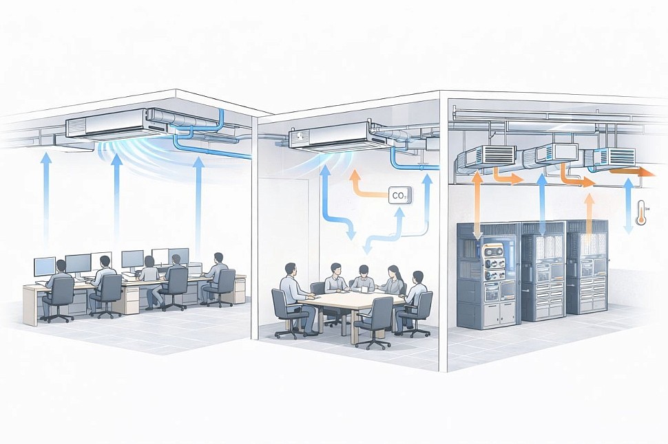 Система VRF/VRV с фанкойлами Система VRF/VRV с фанкойлами