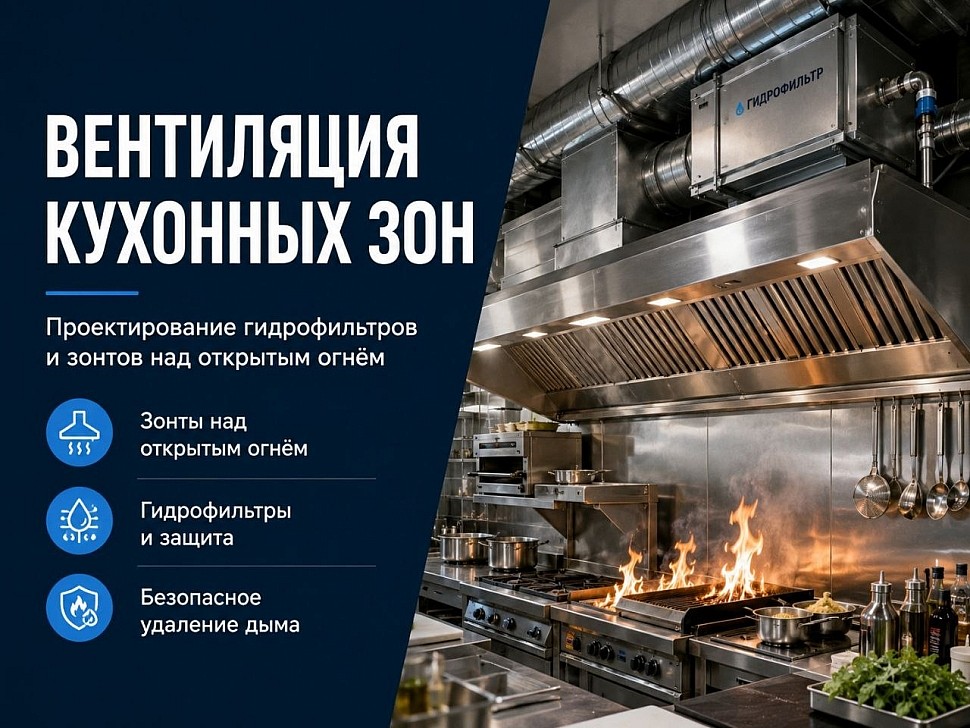 Вентиляция кухонных зон в ресторанах