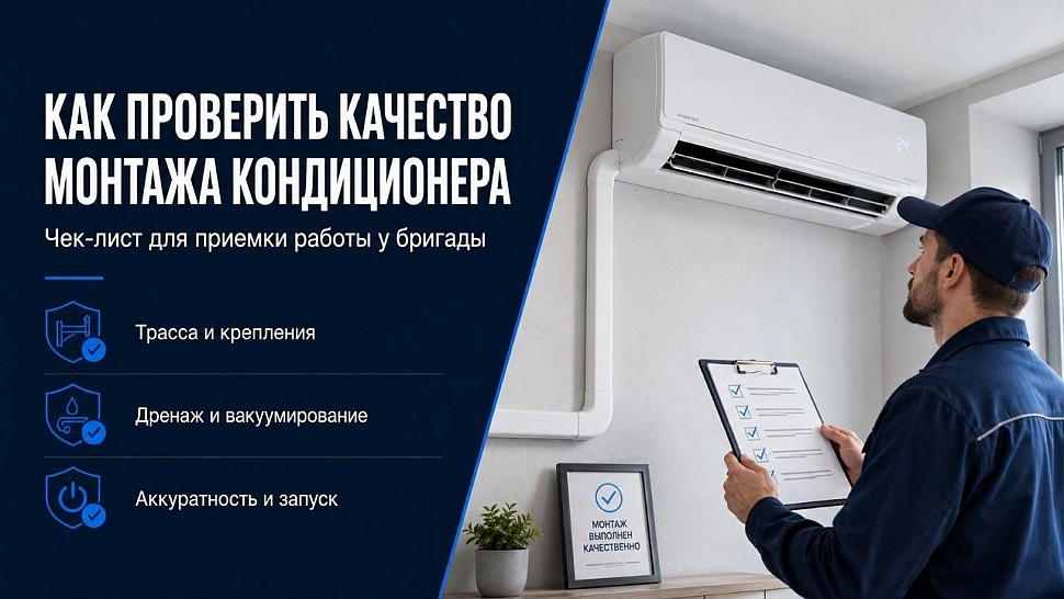Как проверить качество монтажа кондиционера Как проверить качество монтажа кондиционера