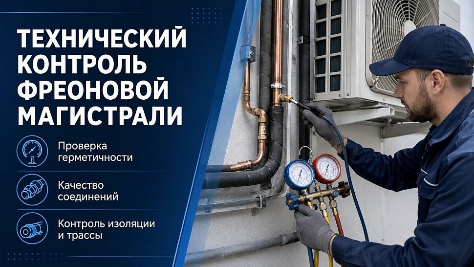 Технический контроль фреоновой магистрали Технический контроль фреоновой магистрали