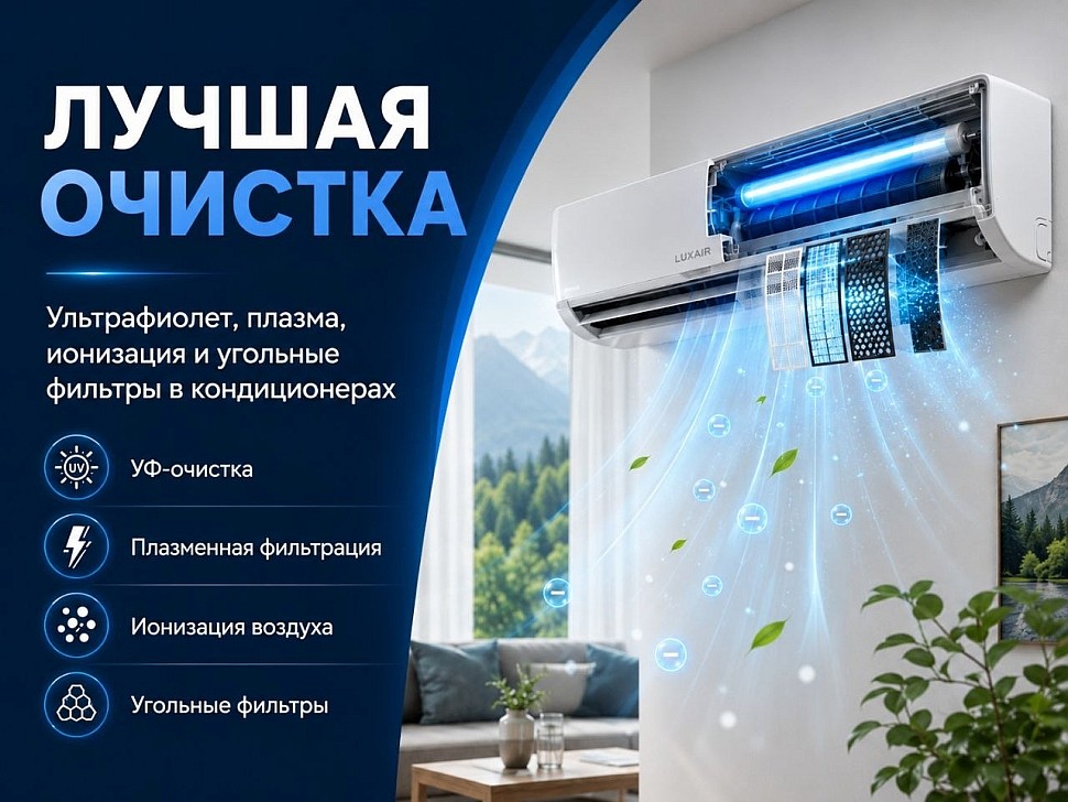 Лучшая очистка: ультрафиолет, плазма, ионизация и угольные фильтры в кондиционерах Лучшая очистка: ультрафиолет, плазма, ионизация и угольные фильтры в кондиционерах