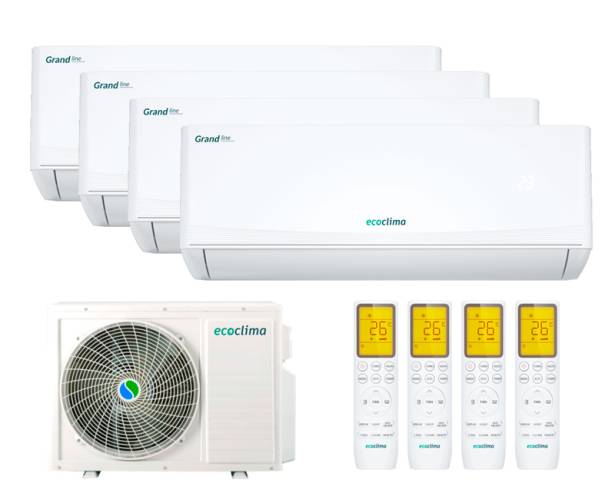 Мульти сплит-система Ecoclima 4 x CMWM-TC09/AA-4R2 / CM4-TC32/4R2 Мульти сплит-система Ecoclima 4 x CMWM-TC09/AA-4R2 / CM4-TC32/4R2