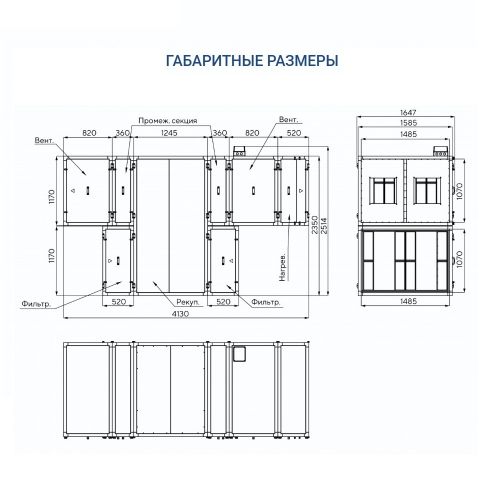 Приточно-вытяжная установка Turkov Zenit Standart S 12550 E. Фото 5