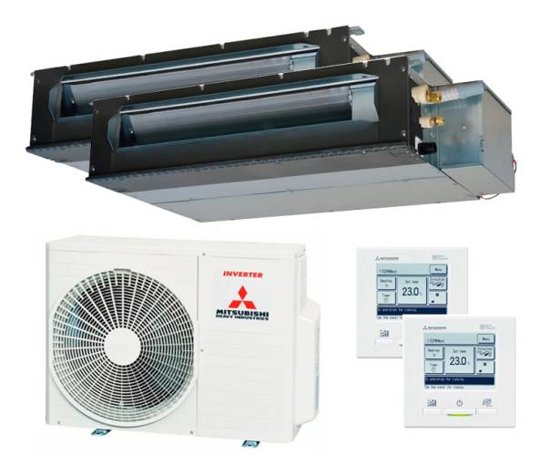 Мульти сплит-система Mitsubishi Heavy 2 x SRR25ZS-W / SCM50ZS-W Мульти сплит-система Mitsubishi Heavy 2 x SRR25ZS-W / SCM50ZS-W