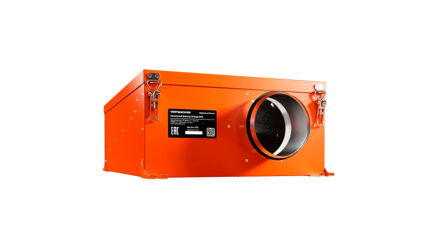Канальный фильтр Ventmachine Оранж EPA. Фото 2 Канальный фильтр Ventmachine Оранж EPA. Фото 2