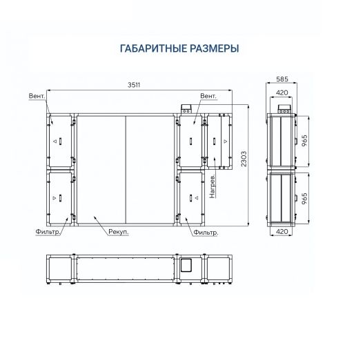 Приточно-вытяжная установка Turkov CRIOVENT S 3000 E. Фото 6
