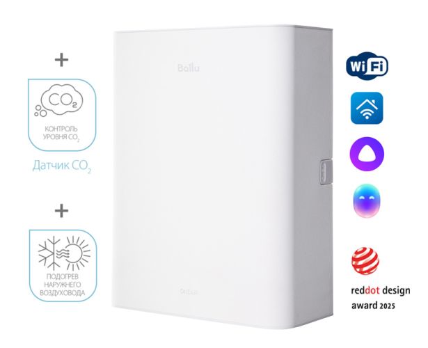 Приточная установка Ballu ONEAIR ASP-100WM
