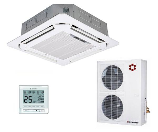 Кассетный кондиционер Kentatsu KSVT140HFAN3 / KSUT140HFAN3 / KPU95-DR Кассетный кондиционер Kentatsu KSVT140HFAN3 / KSUT140HFAN3 / KPU95-DR