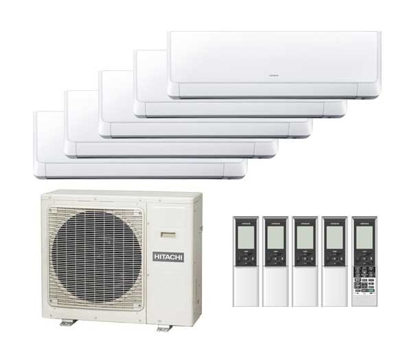 Мульти сплит-система Hitachi 5 x RAK-25RXE / RAM-110NP5E Мульти сплит-система Hitachi 5 x RAK-25RXE / RAM-110NP5E