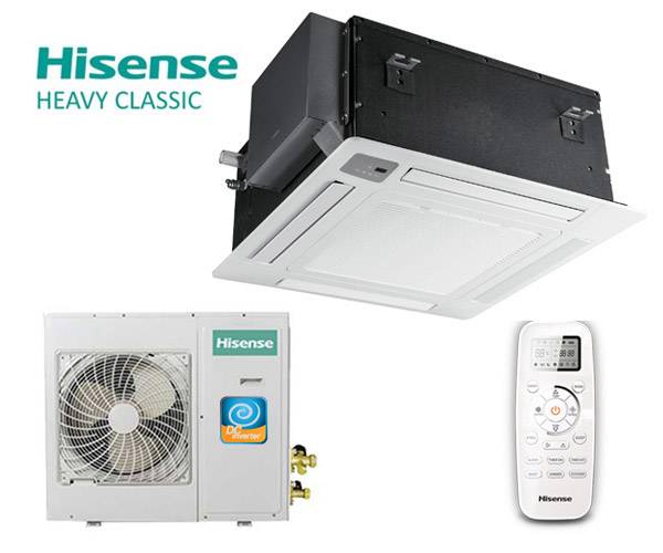 Кассетный кондиционер Hisense ACT-12UR4RCC8 / PE-QEA/LD / AUW-12U4RS8 Кассетный кондиционер Hisense ACT-12UR4RCC8 / PE-QEA/LD / AUW-12U4RS8