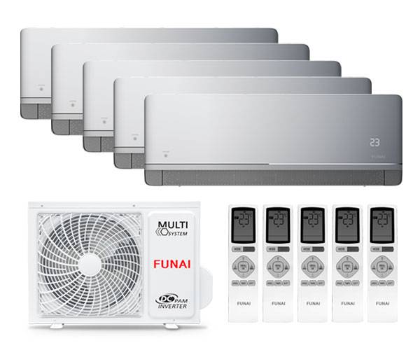 Мульти сплит-система Funai 5 x RAM-I-KM30HP.W01/S / RAM-I-5OK120HP.01/U