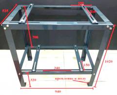 Двух этажная подставка для кондиционера (оцинкованная)