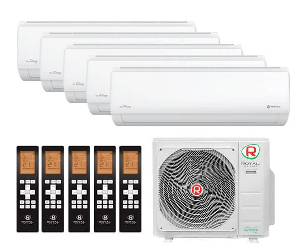 Мульти сплит-система Royal Clima 5 х RCI-TMN09HN / 5RMN-42HN Мульти сплит-система Royal Clima 5 х RCI-TMN09HN / 5RMN-42HN