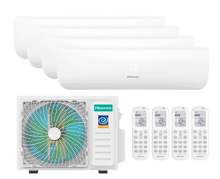 Мульти сплит-система Hisense 4 x AMS-07UW4RMRKB00 / AMW4-27U4RJC купить ...