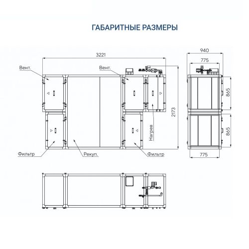 Приточно-вытяжная установка Turkov Zenit HECO S 5100 W. Фото 4