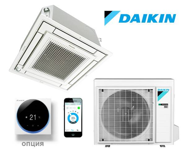 Кассетный кондиционер Daikin FFA25A9 / RXM25R9 / BYFQ60B3 Кассетный кондиционер Daikin FFA25A9 / RXM25R9 / BYFQ60B3