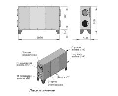 Приточно-вытяжная установка Breezart 500 Lux RP PB