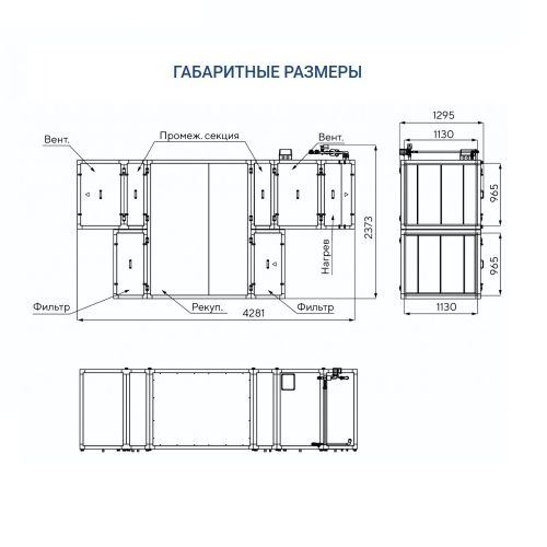 Приточно-вытяжная установка Turkov Zenit HECO S 8100 W. Фото 4