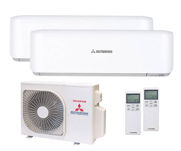 Мульти сплит-система Mitsubishi Heavy 2 x SRK25ZS-W / SCM45ZS-W Мульти сплит-система Mitsubishi Heavy 2 x SRK25ZS-W / SCM45ZS-W