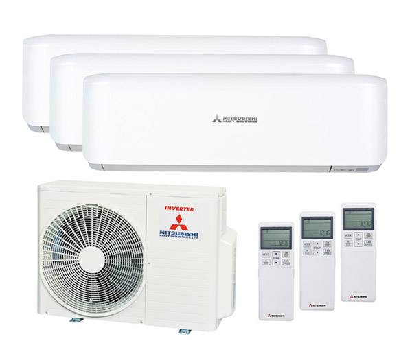 Мульти сплит-система Mitsubishi Heavy 3 x SRK20ZS-W / SCM50ZS-W Мульти сплит-система Mitsubishi Heavy 3 x SRK20ZS-W / SCM50ZS-W