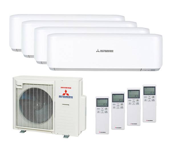 Мульти сплит-система Mitsubishi Heavy 4 x SRK25ZS-W / SCM80ZS-W Мульти сплит-система Mitsubishi Heavy 4 x SRK25ZS-W / SCM80ZS-W