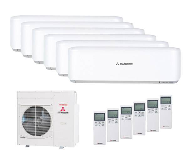 Мульти сплит-система Mitsubishi Heavy 6 x SRK25ZS-W / SCM125ZМ-S Мульти сплит-система Mitsubishi Heavy 6 x SRK25ZS-W / SCM125ZМ-S