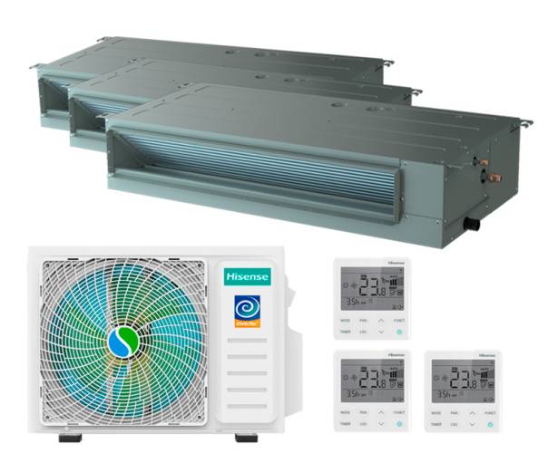 Мульти сплит-система Hisense канального типа 2х ADT-09UX4RBL8 + 1х ADT-12UX4RBL8 / AMW4-27U4RJC Мульти сплит-система Hisense канального типа 2х ADT-09UX4RBL8 + 1х ADT-12UX4RBL8 / AMW4-27U4RJC