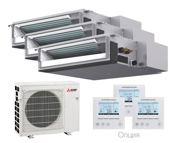 Мульти сплит-система Mitsubishi Electric 2x SEZ-M25DA 1x SEZ-M35DA / MXZ-4F80VF Мульти сплит-система Mitsubishi Electric 2x SEZ-M25DA 1x SEZ-M35DA / MXZ-4F80VF