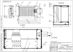 Фреоновый испаритель для прямоугольных каналов MINIBOX.EF 500-300
