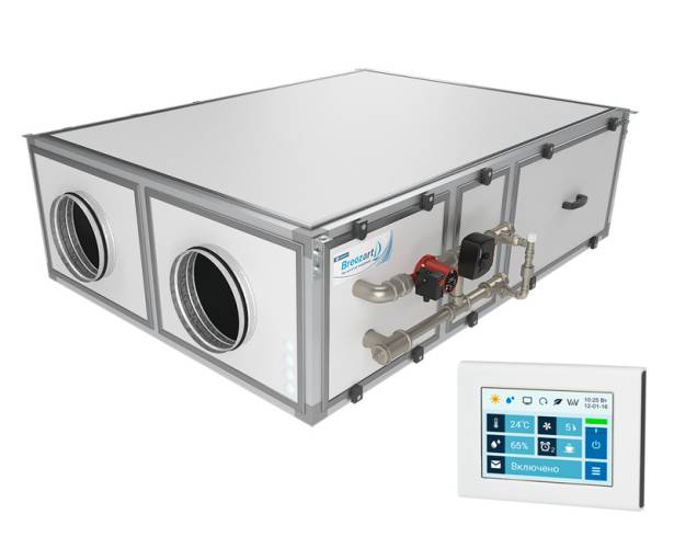 Приточно-вытяжная установка Breezart 1000 Aqua RP SB Приточно-вытяжная установка Breezart 1000 Aqua RP SB