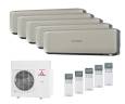 Мульти сплит-система Mitsubishi Heavy 5 x SRK25ZS-WT / SCM100ZМ-S