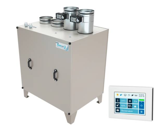 Приточно-вытяжная установка Breezart 1000 Lux RP EB VB Приточно-вытяжная установка Breezart 1000 Lux RP EB VB